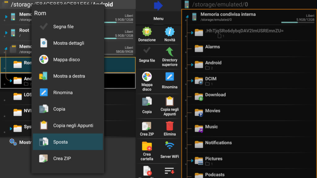 X-plore Android MAME rom